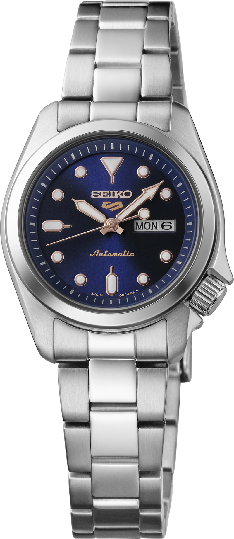 Seiko SRE003 watch with blue dial