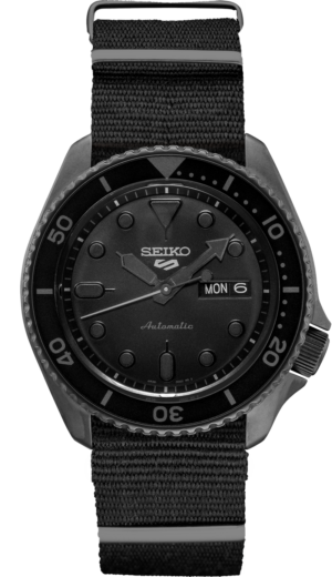 Seiko SRPD79 watch with black dial