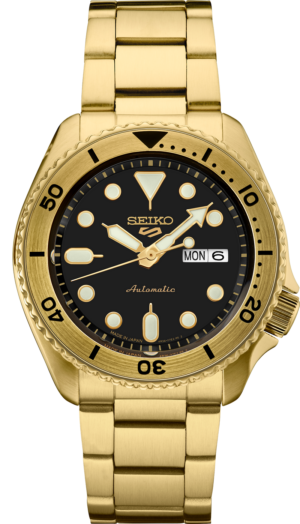 Seiko SRPK18 watch with black dial