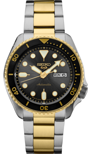 Seiko SRPK22 watch with charcoal dial