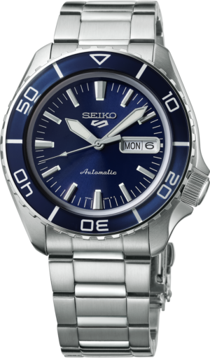 Seiko SRPK97 watch with blue dial