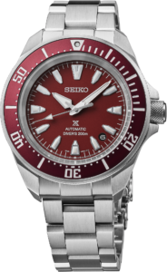 Seiko SRPL11 red dial Prospex diver – view 1