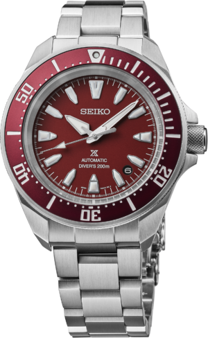 Seiko SRPL11 red dial Prospex diver – view 1
