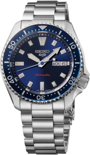Seiko SRPL83 watch with blue dial