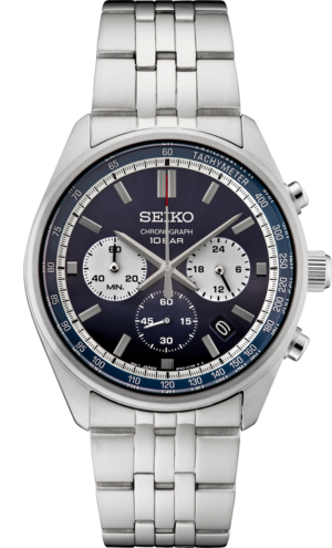 Seiko SSB427 watch with blue dial