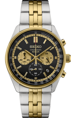 Seiko SSB430 watch with black dial