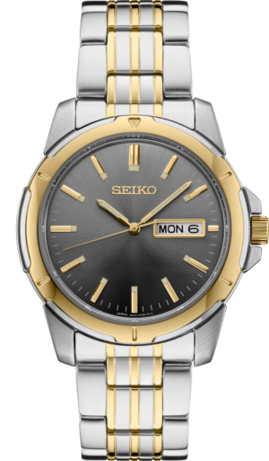 Seiko SUR356 watch with gray dial