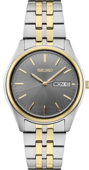 Seiko SUR432 watch with gray dial