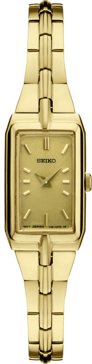 Seiko SWR048 watch with champagne dial