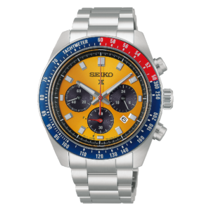 Seiko Prospex Speedtimer HBJ004 golden yellow dial solar chronograph