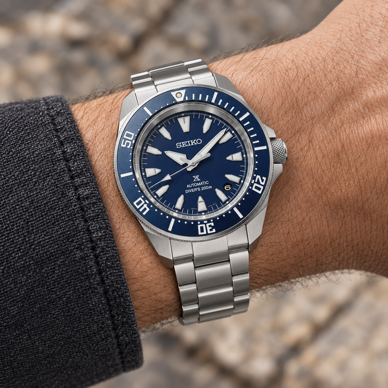 AI-generated visualization of Seiko SRPL51 worn on a wrist
