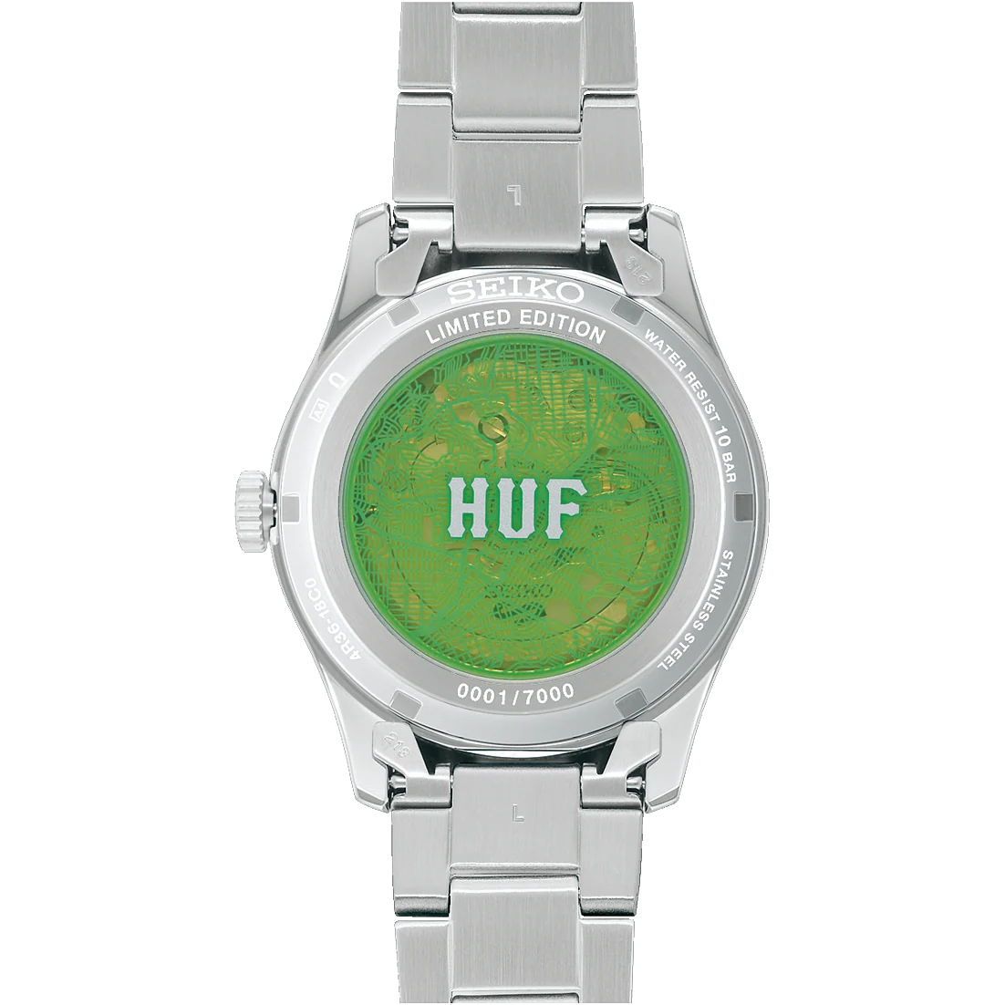 Seiko SRPM09 HUF exhibition case back
